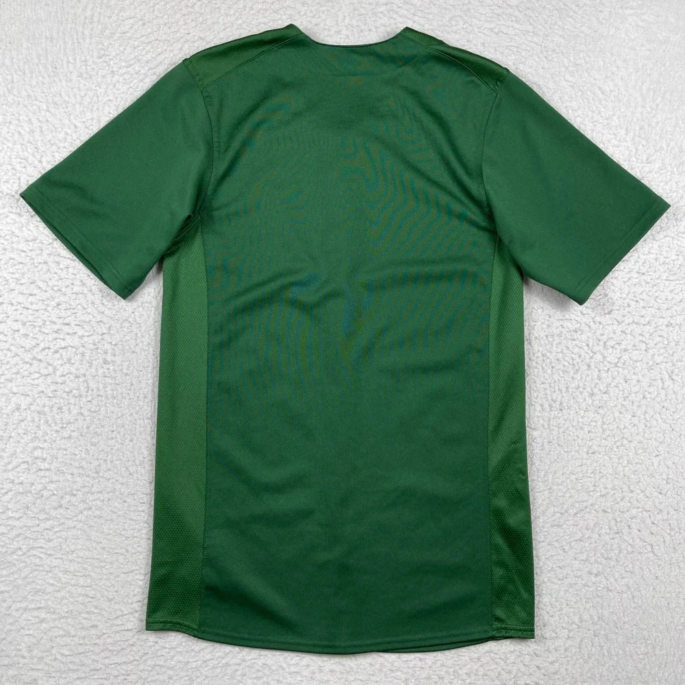 Nike Baseball Jersey Mens Medium Green Button Athletic Team‎ Sports Athleisure